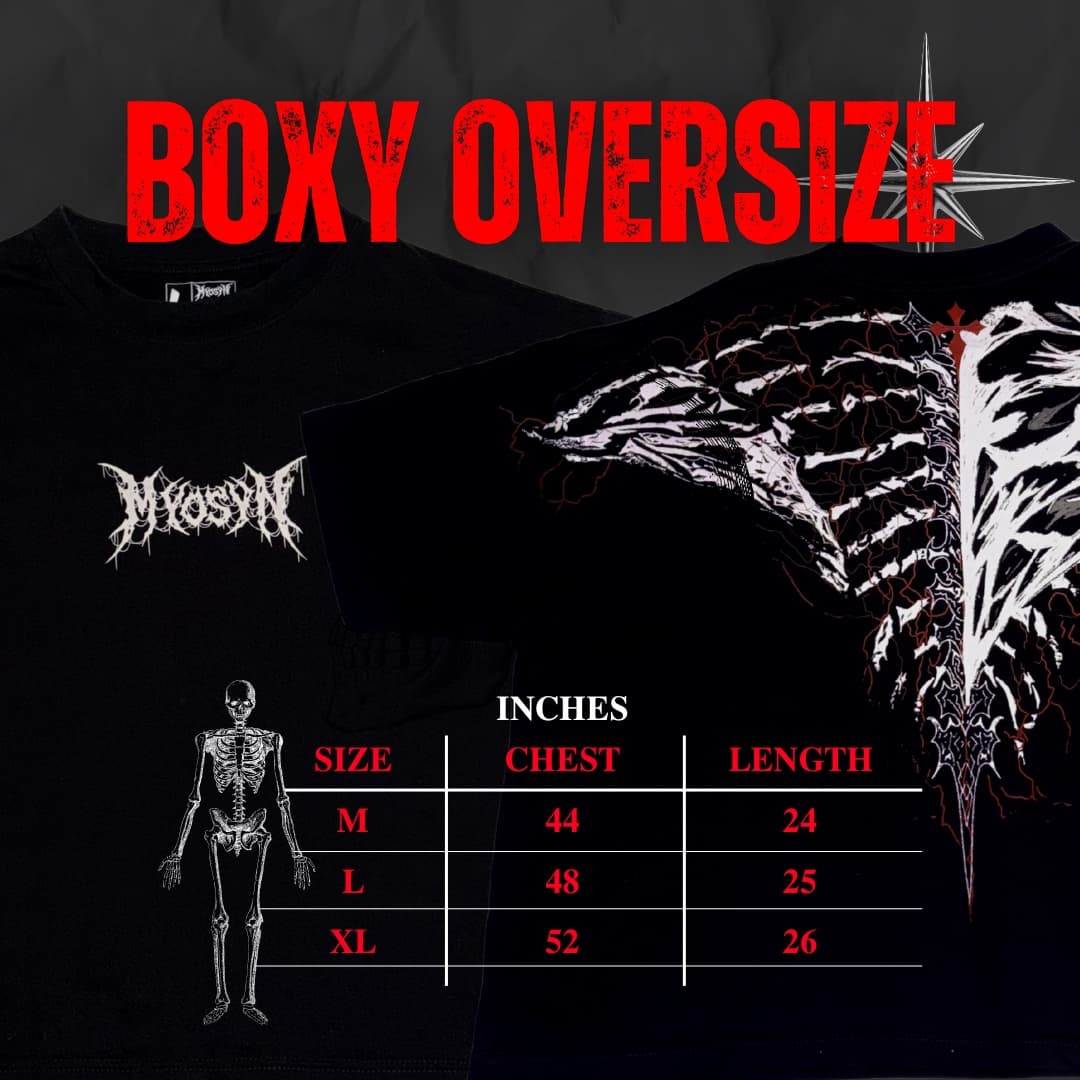Boxy Oversize Size Chart